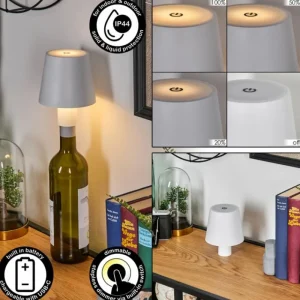 hofstein Salgadinho Lampe de table d'extérieur, Lampe à poser LED Blanc, 1 lumière* Lampes Modernes