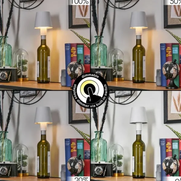 hofstein Salgadinho Lampe de table d'extérieur, Lampe à poser LED Blanc, 1 lumière* Lampes Modernes