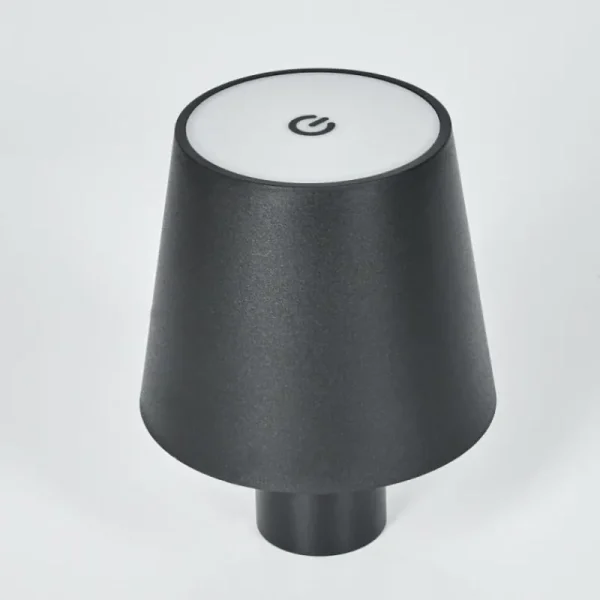 hofstein Salgadinho Lampe de table d'extérieur, Lampe à poser LED Noir, 1 lumière* Lampes Modernes