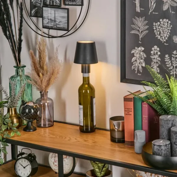 hofstein Salgadinho Lampe de table d'extérieur, Lampe à poser LED Noir, 1 lumière* Lampes Modernes