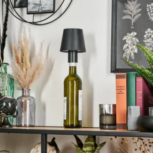 hofstein Salgadinho Lampe de table d'extérieur, Lampe à poser LED Noir, 1 lumière* Lampes Modernes