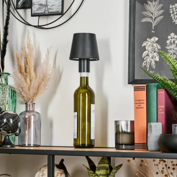 hofstein Salgadinho Lampe de table d'extérieur, Lampe à poser LED Noir, 1 lumière* Lampes Modernes
