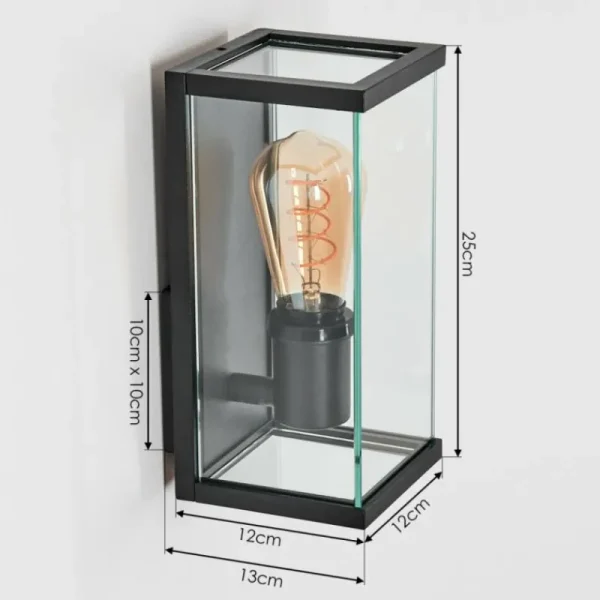 hofstein Sangbana Lampe murale d´extérieur Noir, 1 lumière* Lampes Modernes