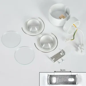 hofstein Sapri Luminaire Up & Down, Applique murale Blanc, 1 lumière* Lampes En Verre
