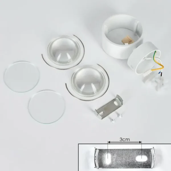 hofstein Sapri Luminaire Up & Down, Applique murale Blanc, 1 lumière* Lampes En Verre