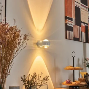 hofstein Sapri Luminaire Up & Down, Applique murale Blanc, 1 lumière* Lampes En Verre