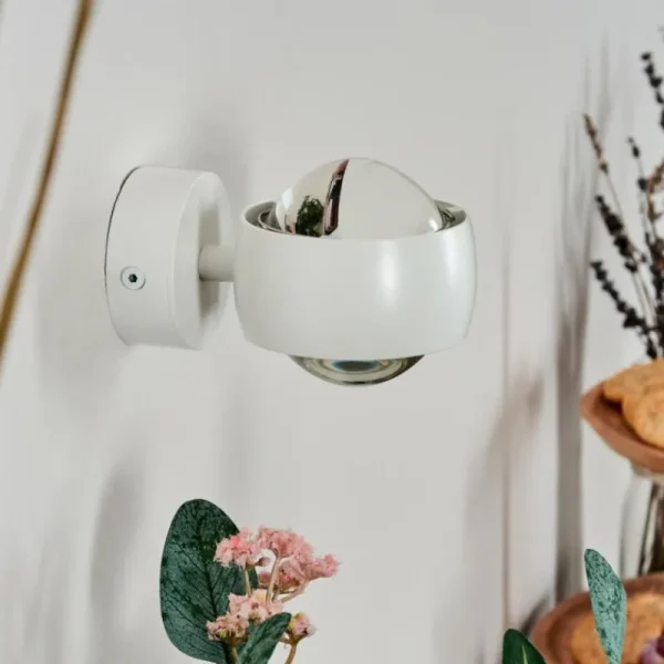 hofstein Sapri Luminaire Up & Down, Applique murale Blanc, 1 lumière* Lampes En Verre