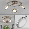 hofstein Sarnadinha Plafonnier LED Nickel mat, 3 lumières* Lampes Modernes