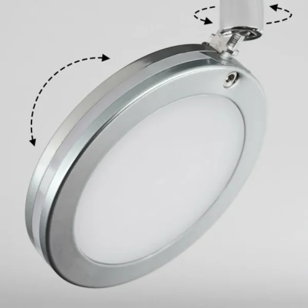 hofstein Sarnadinha Plafonnier LED Nickel mat, 3 lumières* Lampes Modernes