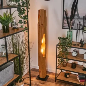 hofstein Sernadelo Lampadaire Noir, 4 lumières* Lampes Modernes