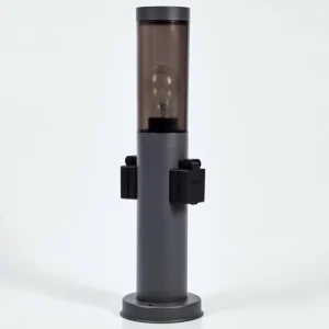 hofstein Sessa Borne lumineuse, Lampe à prise électrique, Eclairage de chemin Anthracite, 1 lumière* Lampes Modernes