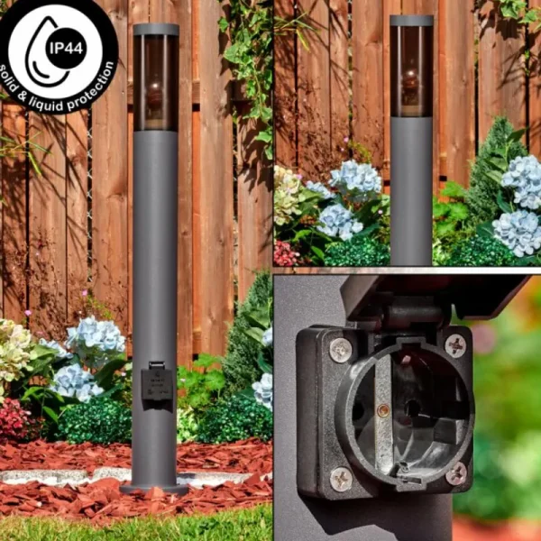 hofstein Sessa Lampe à prise électrique, Eclairage de chemin Anthracite, 1 lumière* Lampes Modernes