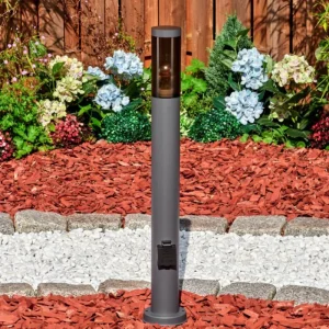 hofstein Sessa Lampe à prise électrique, Eclairage de chemin Anthracite, 1 lumière* Lampes Modernes