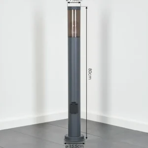 hofstein Sessa Lampe à prise électrique, Eclairage de chemin Anthracite, 1 lumière* Lampes Modernes