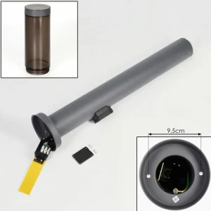 hofstein Sessa Lampe à prise électrique, Eclairage de chemin Anthracite, 1 lumière* Lampes Modernes