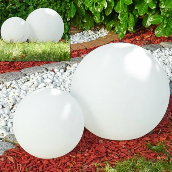 hofstein Set de boules lumineuses Arslev Blanc, 2 lumières* Lampes Modernes