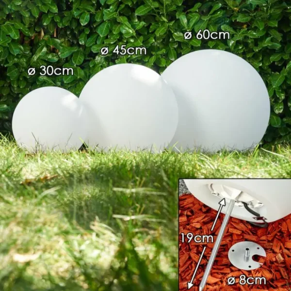 hofstein Set de boules lumineuses Arslev Blanc, 3 lumières* Lampes Modernes