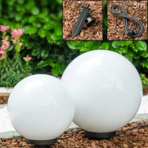 hofstein Set de boules lumineuses Miau Blanc, 2 lumières* Lampes Modernes