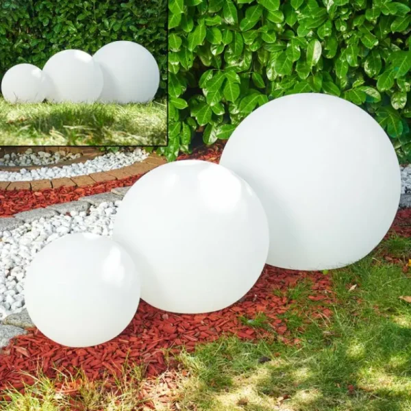 hofstein Set de boules lumineuses Arslev Blanc, 3 lumières* Lampes Modernes