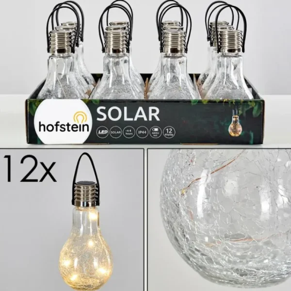 hofstein Set de lampes solaires Tian LED Argenté, 1 lumière* Lampes Modernes