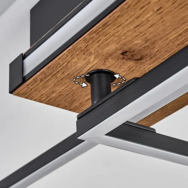 hofstein Sigersvik Plafonnier LED Écru, Noir, 1 lumière* Lampes Modernes