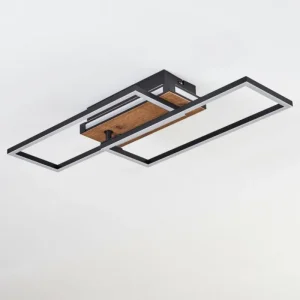 hofstein Sigersvik Plafonnier LED Écru, Noir, 1 lumière* Lampes Modernes