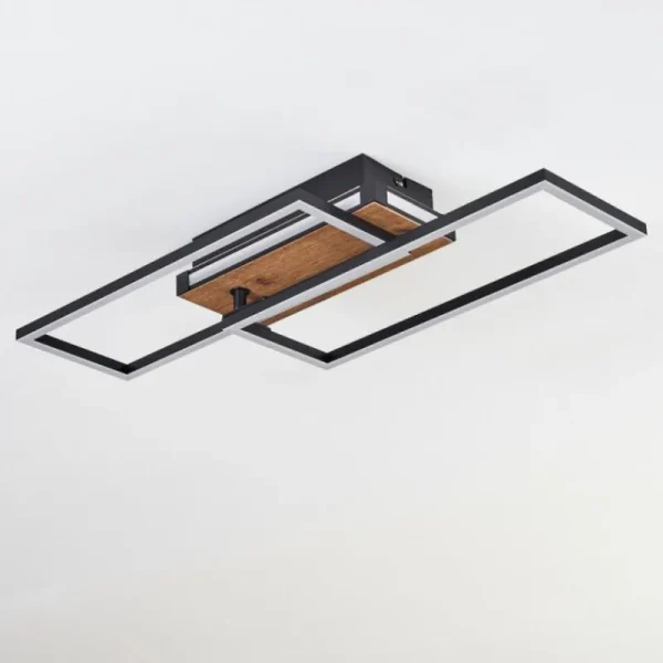 hofstein Sigersvik Plafonnier LED Écru, Noir, 1 lumière* Lampes Modernes