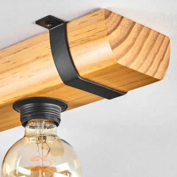 hofstein Skads Plafonnier Écru, Noir, 5 lumières* Lampes Modernes