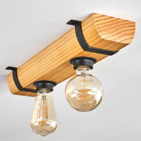 hofstein Skads Plafonnier, Spot de plafond Écru, Noir, 2 lumières* Lampes Modernes
