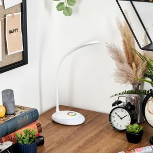 hofstein Sneslev Lampe de bureau, Lampe à poser LED Blanc, 1 lumière, Changeur de couleurs* Lampes Modernes