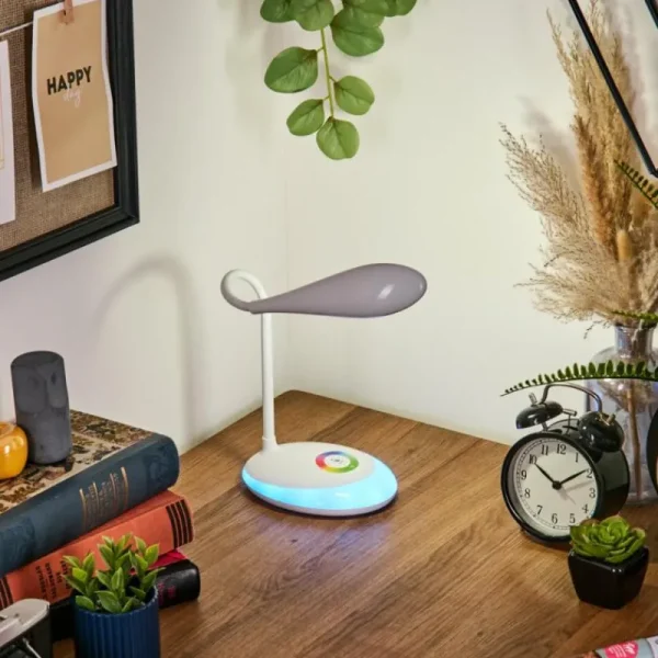 hofstein Sneslev Lampe de bureau, Lampe à poser LED Blanc, 1 lumière, Changeur de couleurs* Lampes Modernes