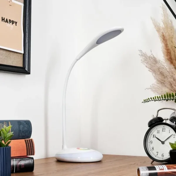 hofstein Sneslev Lampe de bureau, Lampe à poser LED Blanc, 1 lumière, Changeur de couleurs* Lampes Modernes