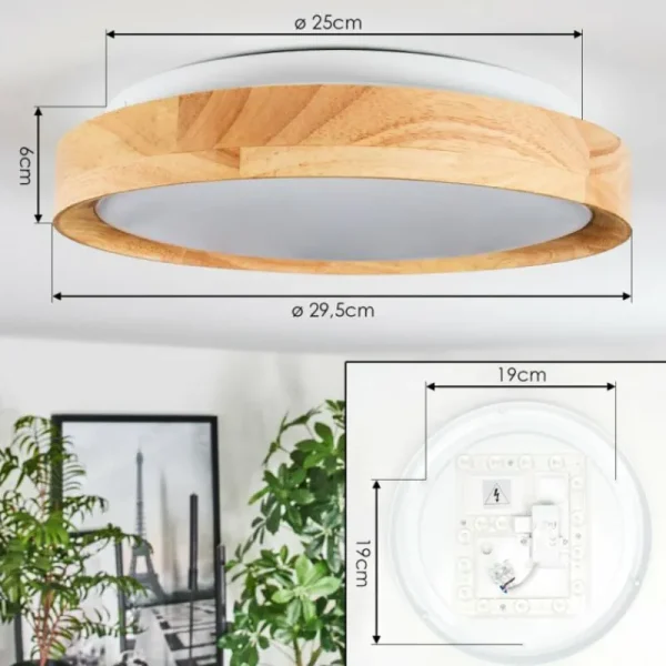 hofstein Sofo Plafonnier LED Blanc, 1 lumière* Lampes Modernes