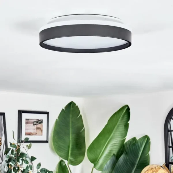 hofstein Sofo Plafonnier, Panel LED Blanc, 1 lumière* Lampes Modernes