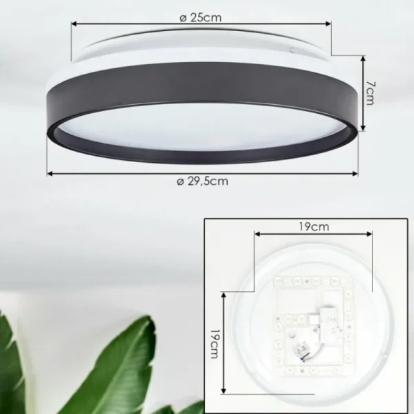 hofstein Sofo Plafonnier, Panel LED Blanc, 1 lumière* Lampes Modernes