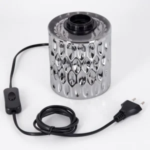 hofstein Sonhim Lampe à poser Chrome, Fumée, Noir, 1 lumière* Lampes Modernes