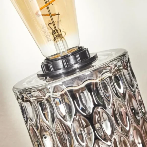 hofstein Sonhim Lampe à poser Fumée, Noir, 1 lumière* Lampes Modernes