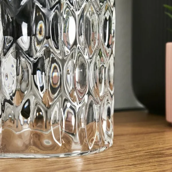 hofstein Sonhim Lampe à poser Noir, Transparent, 1 lumière* Lampes En Verre