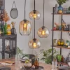 hofstein Soutinho Suspension, Boule lumineuse Ambre, Clair, 4 lumières* Lampes En Verre