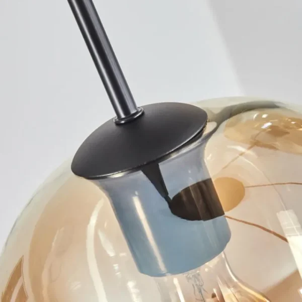 hofstein Soutinho Suspension, Boule lumineuse Ambre, Clair, 4 lumières* Lampes En Verre