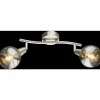 Luminaires Globo Lighting Spot de plafond Globo ROMAN LED Nickel mat, 2 lumières* Lampes En Verre