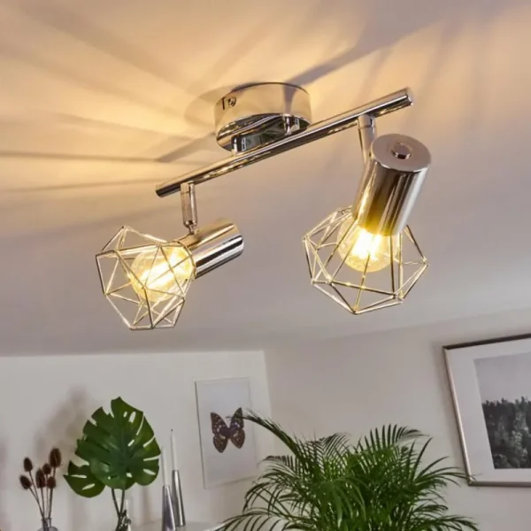 hofstein Spot de plafond Globo Xara Chrome, 2 lumières* Lampes Modernes