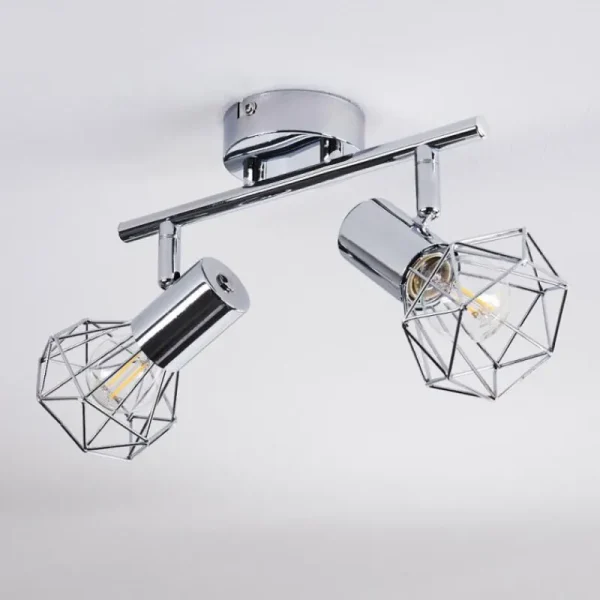 hofstein Spot de plafond Globo Xara Chrome, 2 lumières* Lampes Modernes