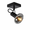 Luminaires Lucide Spot de plafond Lucide MADEE Noir, 1 lumière* Lampes En Verre