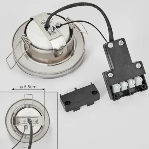 hofstein Spot encastrable Percoq LED Nickel mat, 1 lumière* Lampes Modernes