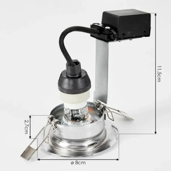 hofstein Spot encastrable Vibersviller LED Chrome, 1 lumière* Lampes Modernes