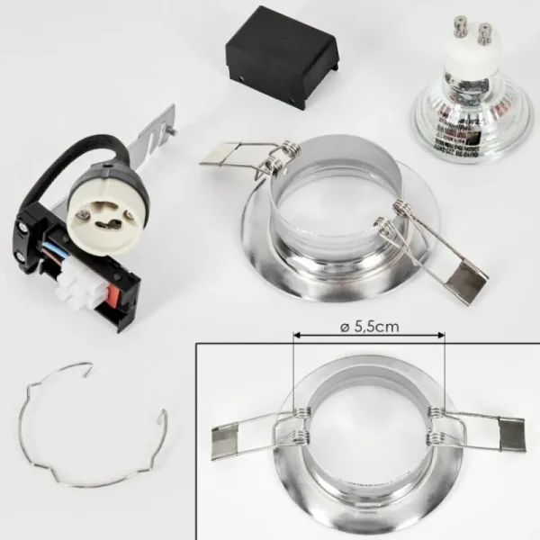 hofstein Spot encastrable Vibersviller LED Chrome, 1 lumière* Lampes Modernes