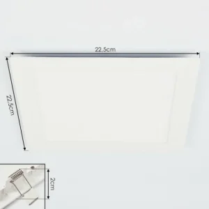 hofstein Spot encastrable Finsrud LED Blanc, 1 lumière* Lampes Modernes