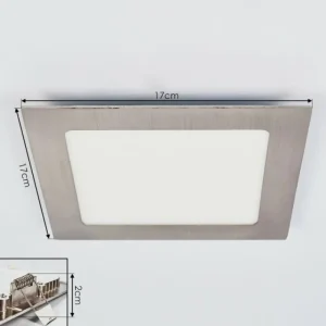 hofstein Spot encastrable Finsrud LED Nickel mat, 1 lumière* Lampes Modernes