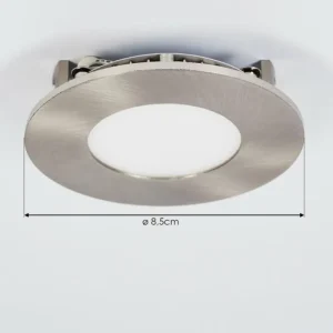 hofstein Spot encastrable Finsrud LED Nickel mat, 1 lumière* Lampes Modernes